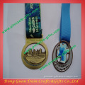 Antique brozen metal ribbon medallions
